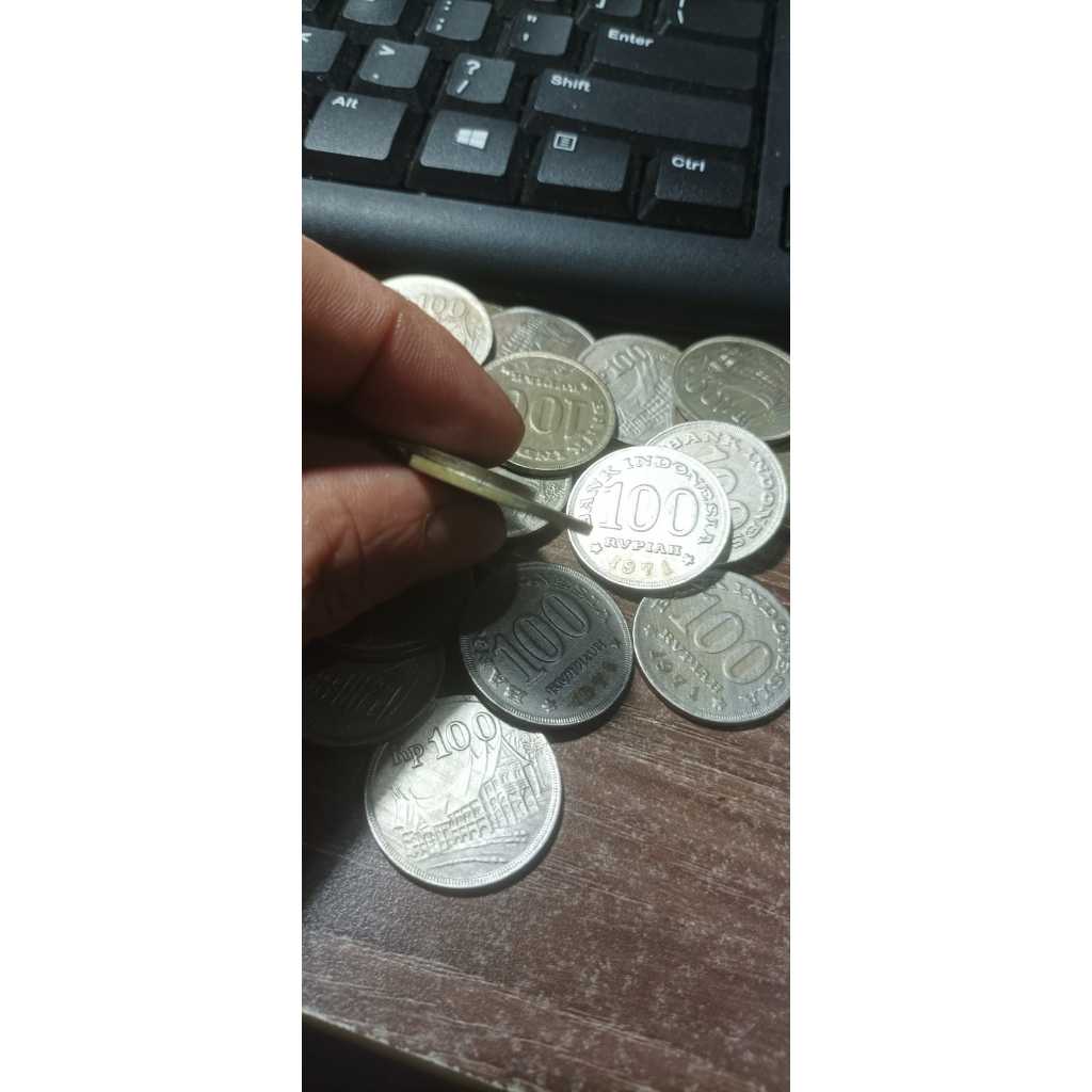 MUL Per 1 Keping Koleksi koin 100 Rupiah Nikel Tahun 1971