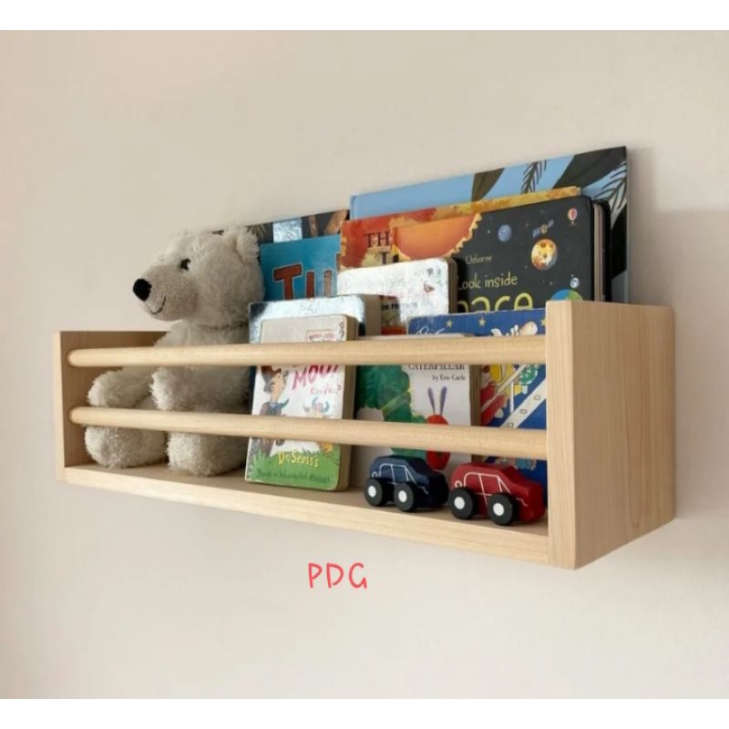 RAK BUKU TEMPEL DINDING MINIMALIS