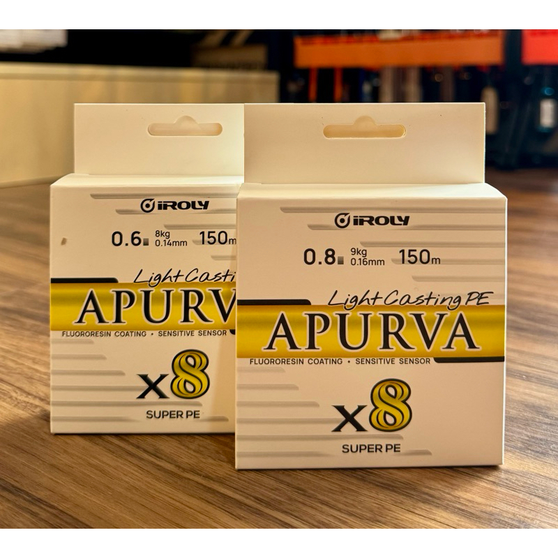 Senar PE Ultralight Casting Iroly Apurva X8 150m Multicolor 0.6 , 0.8