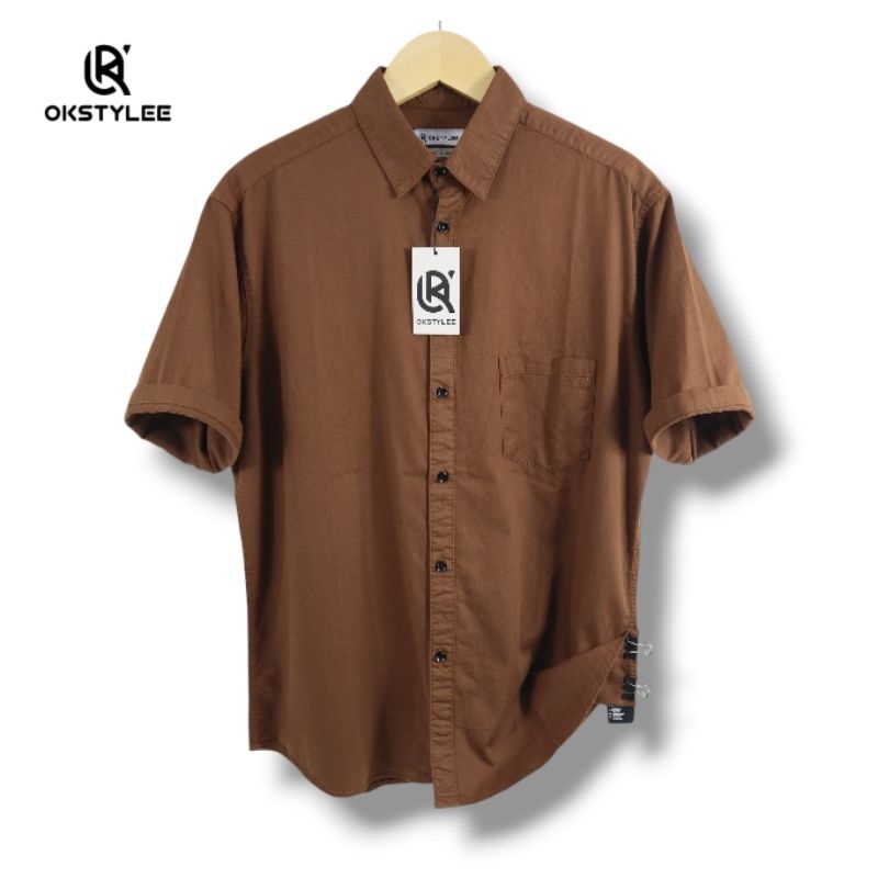 Kemeja Pria Jumbo Kemeja Pria Super Jumbo Kemeja Pria Dewasa Kemeja OKSTYLEE Premium