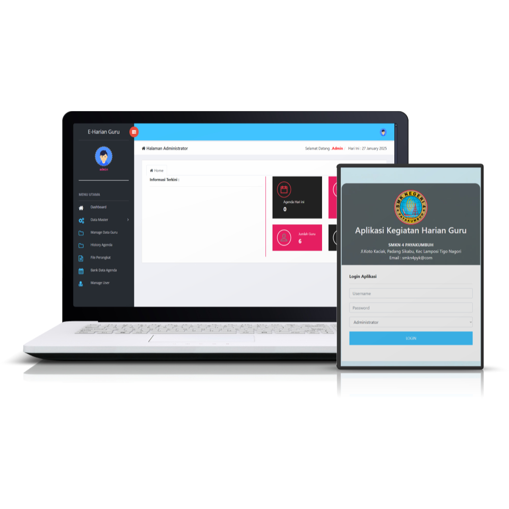 Aplikasi KegiatanHarian Guru Berbasis Web php mysqli