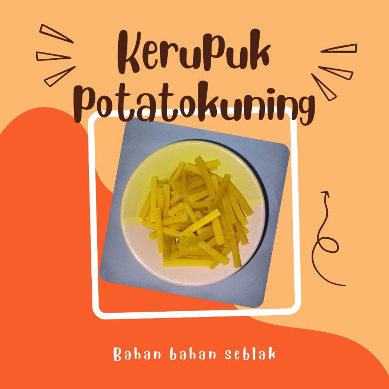 

kerupuk potato kuning kemasan 150gr,kerupuk goreng,seblak