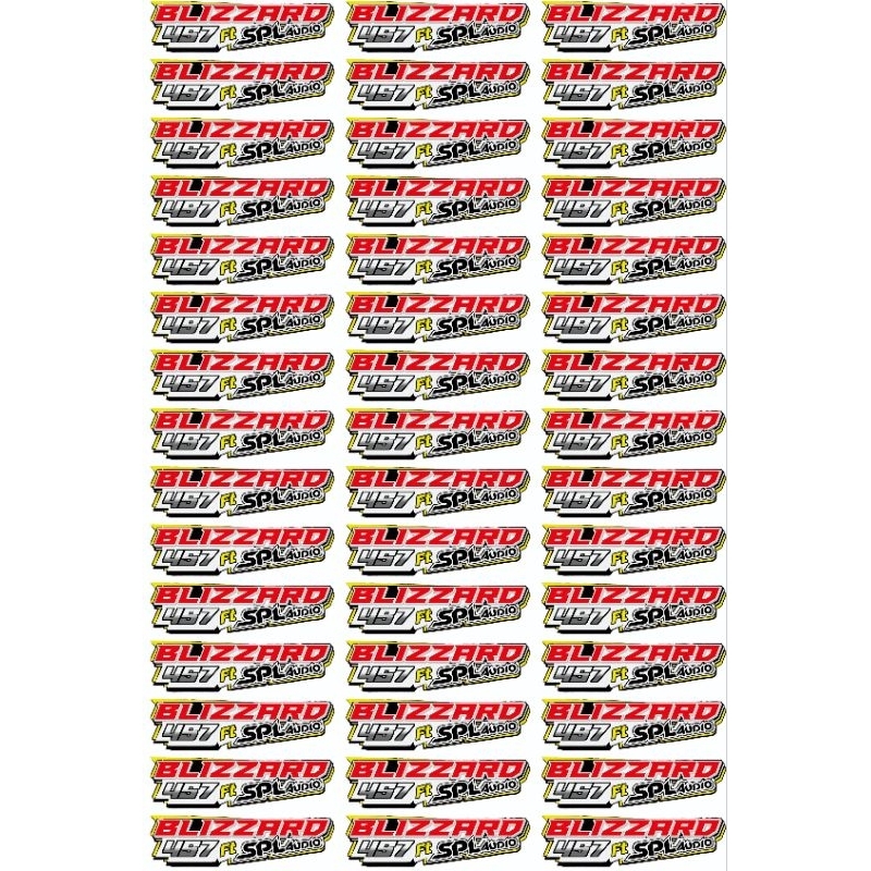 

STIKER BLIZZARD AUDIO ISI 45 PCS BAHAN VYNIL(ANTI AIR)