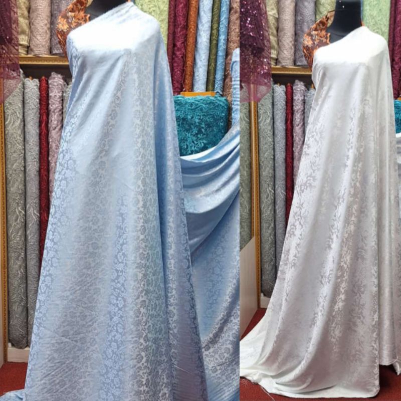 ✅promo...bahan kain jaguar silk premium motif terbaru/kain armani jaguar motif premium silk