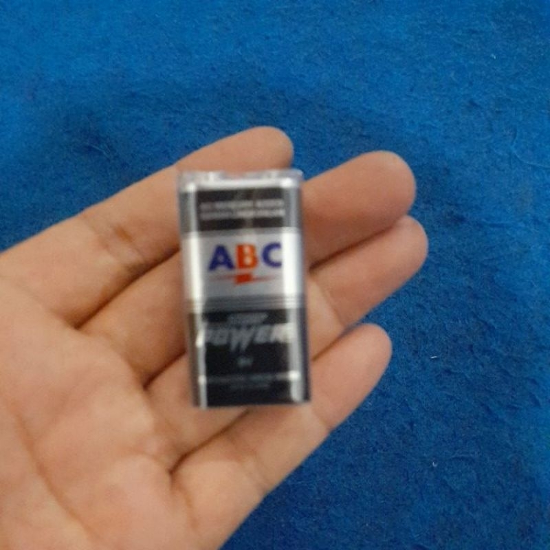 Jlelectro Baterai 9V Abc Super Power / 9 Volt / Battery Kotak 1,5V Isi 1 Pcs
