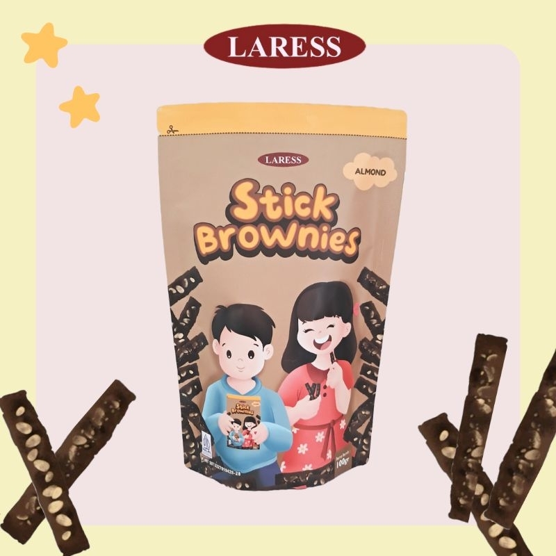 

Stick Brownies Almond Laress 100gr Cokelat Snack Stick Almond Crispy Brownies Browker Brownies Kering