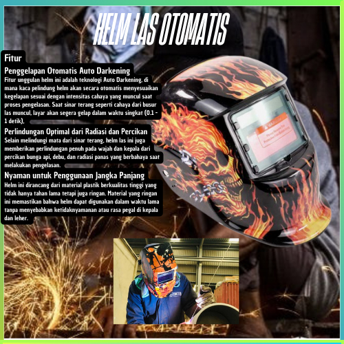 helm las listrik otomatis pelindung wajah terbaik safety balckfoot argon kedok manual taffguard