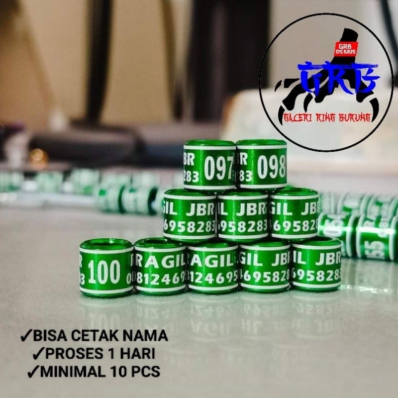 RING MURAI CETAK NAMA MINIMAL 10 PCS
