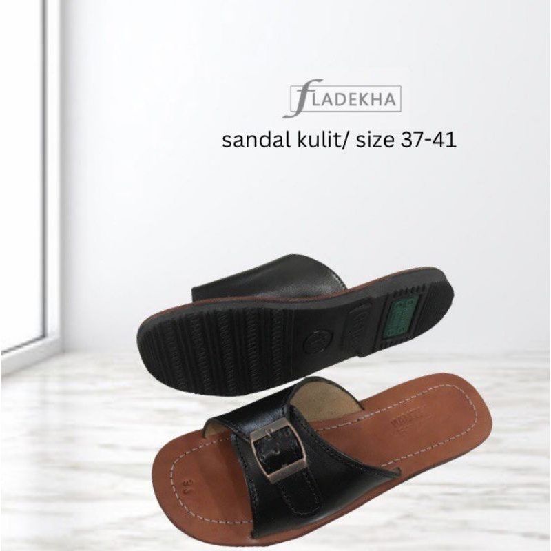SANDAL KULIT WANITA/ SELOP CEWEK HAND MADE KULIT SAPI ASLI