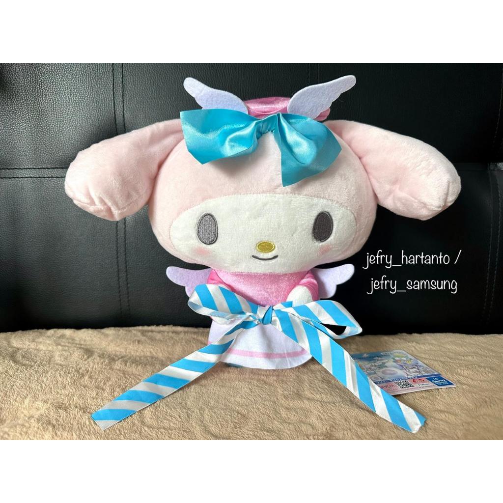 Boneka My Melody Oshifuwa Airport BIG Plush Original Sanrio Jepang Kawaii Pink Kuromi Furyu Toreba
