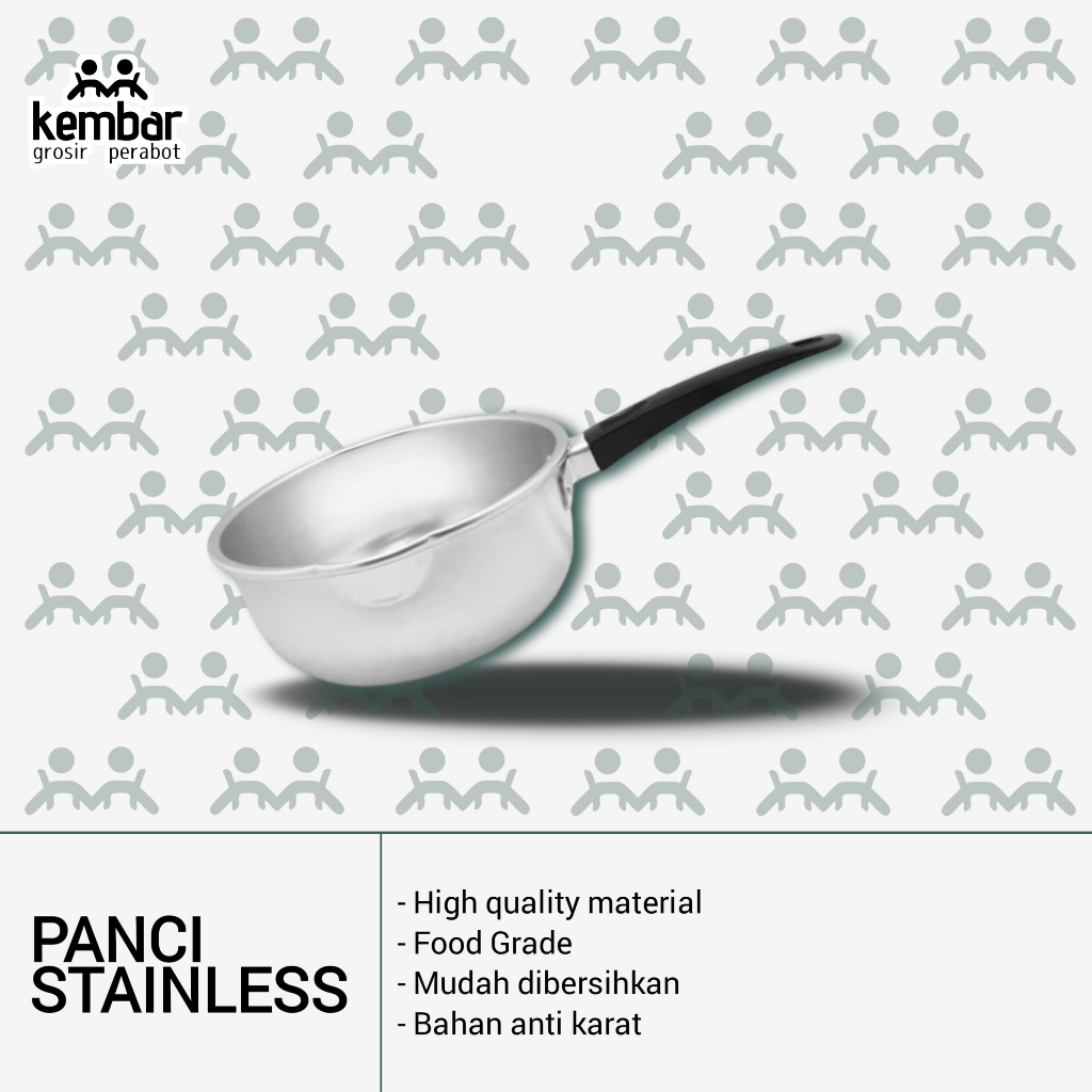 ( BISA COD ) PANCI SUSU STAINLESS STEEL 16 Cm / Panci Mie Panci Masak Air Multifungsi - TERLARIS