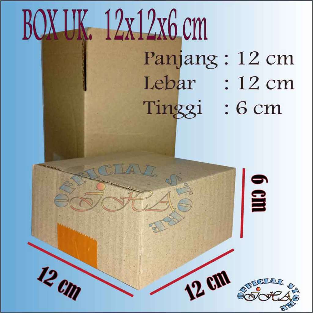 

Kardus ukuran 12x12x6 cm box packing paket online murah dus packaging karton box
