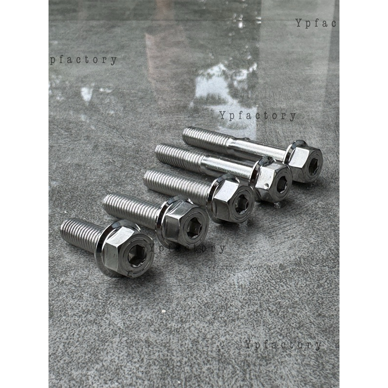baut stainlees heng model hexagonal/2kunci drat 12 m8x10,15,20,25,30,35,40,45,50,55,60,65,70,80mm