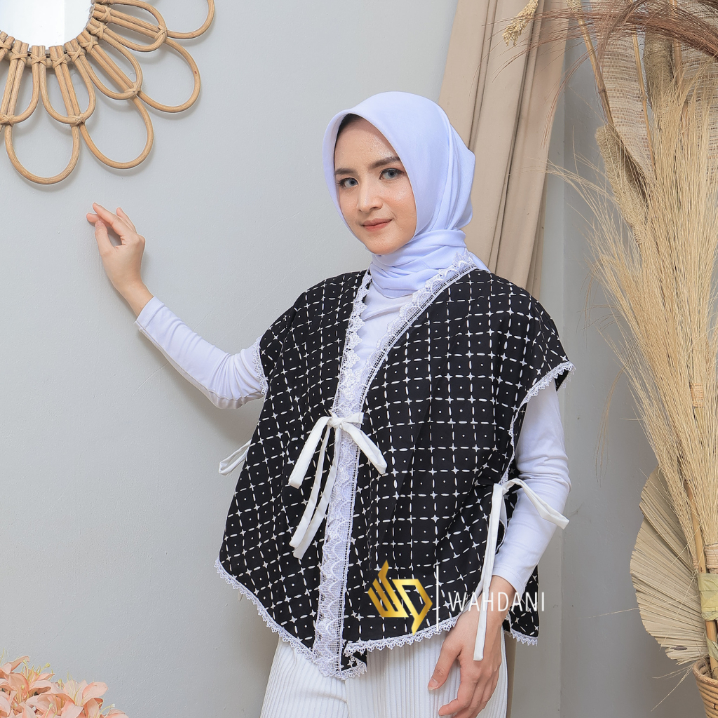 Wahdani Vest Renda Outer Batik Handmade