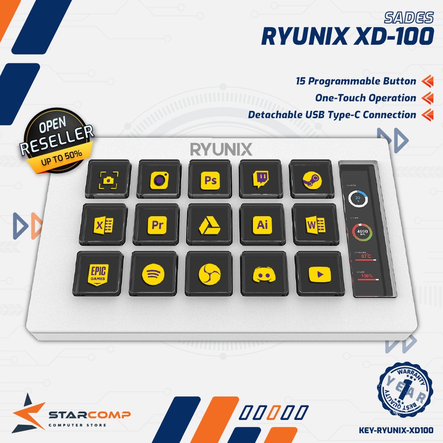 Sades Ryunix XD100 Stream Deck Control