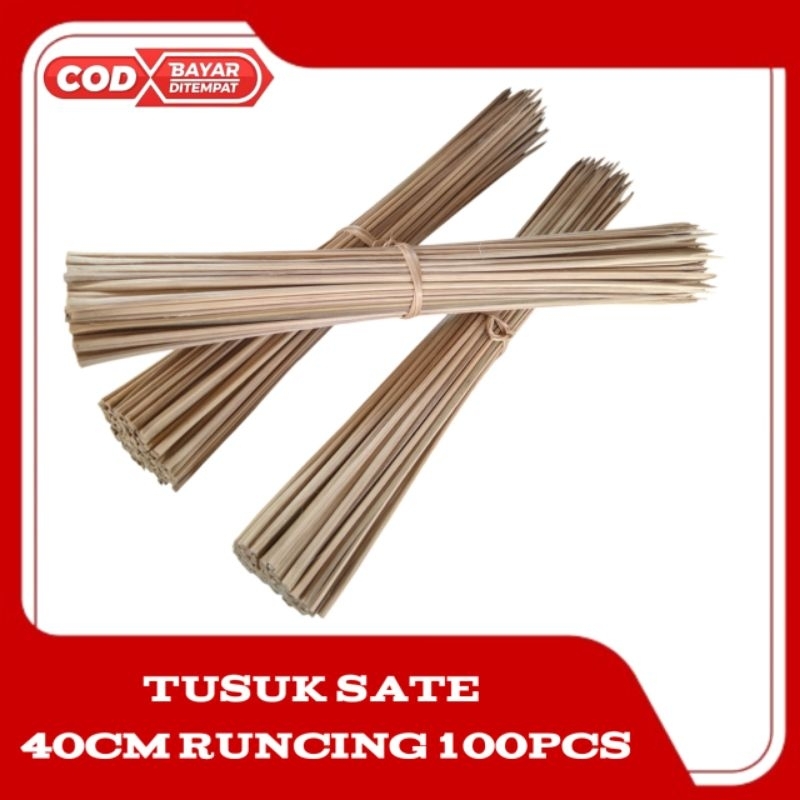 Tusuk Kentang Spiral 40cm/Tusuk Buket/tusuk sate 40cm isi 100pcs