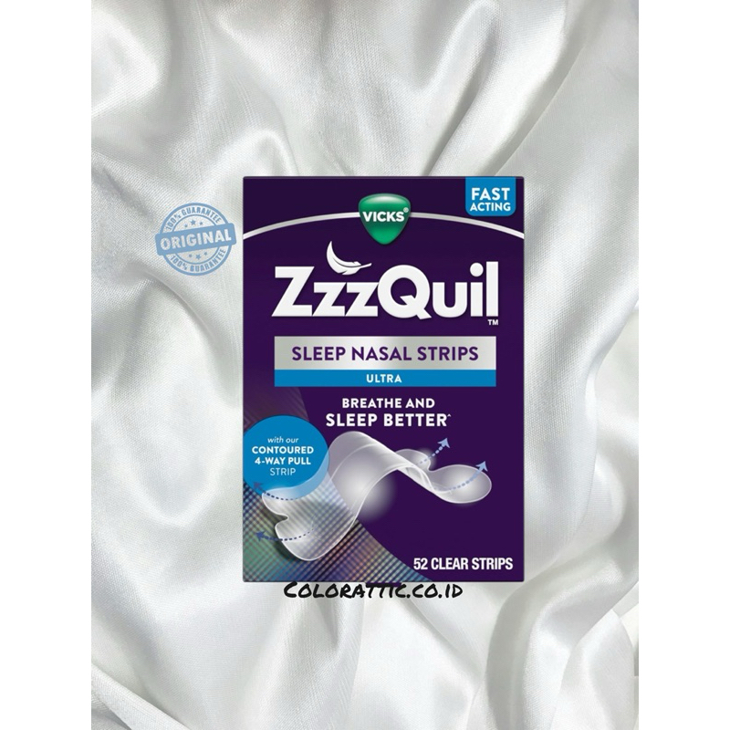 ZzzQuil Sleep Nasal Strips, Clear Nasal Strips, Snoring Relief from Nasal Congestion, Works