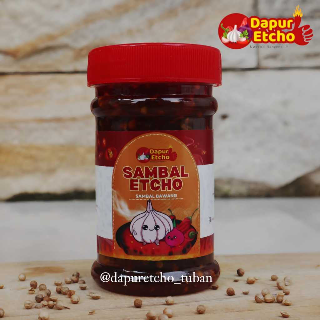 

SAMBAL BAWANG ETCHO SANGET dari DAPUR ETCHO Kemasan 170 gr