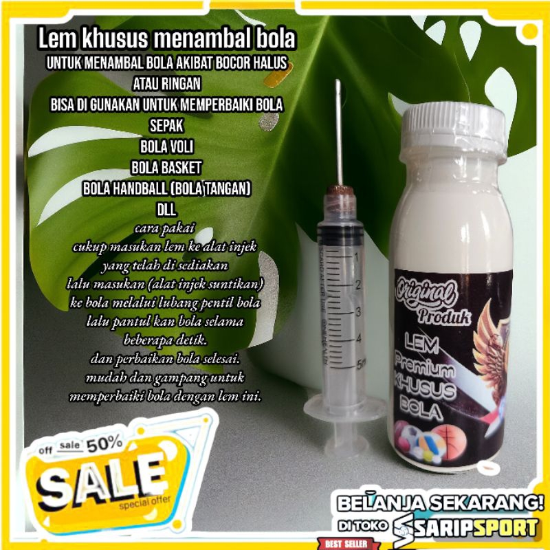CAIRAN AJAIB SARIPSPORT LEM PENAMBAL BOLA SEPAK BOLA VOLI BOLA BASKET DLL