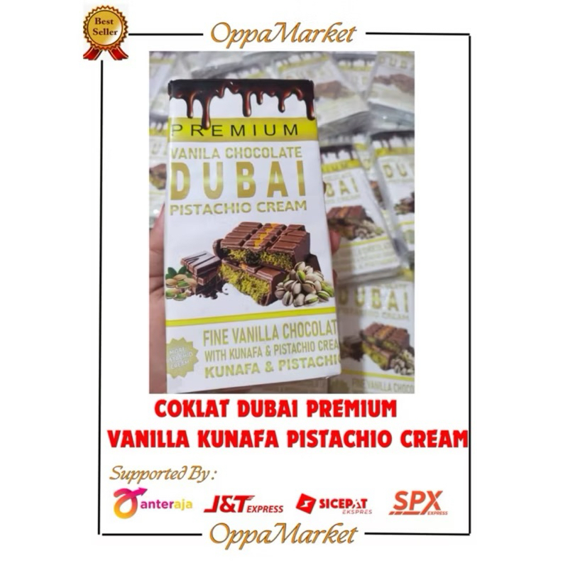 

DUBAI COKLAT PREMIUM VANILLA KUNAFA PISTACHIO CREAM