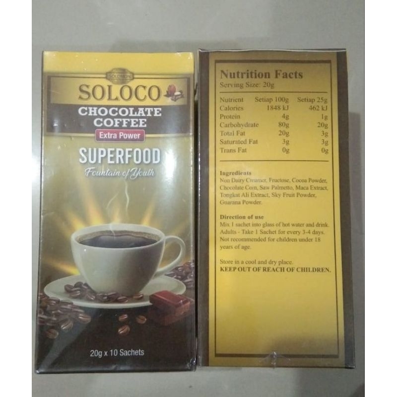 soloco asli isi 10 sachet