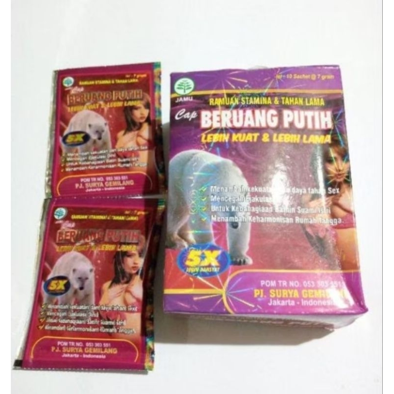 Harga Grosir Termurah Serbuk Kandang Beruang 5 kotak putih Original