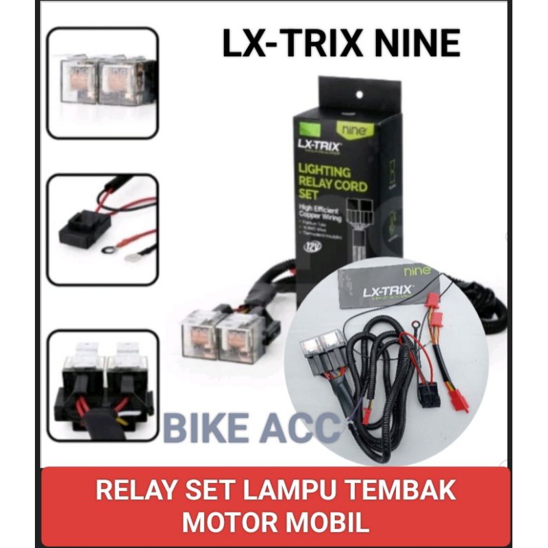 Relay Set Lampu Tembak D2 Laser Motor Mobil 12 Volt