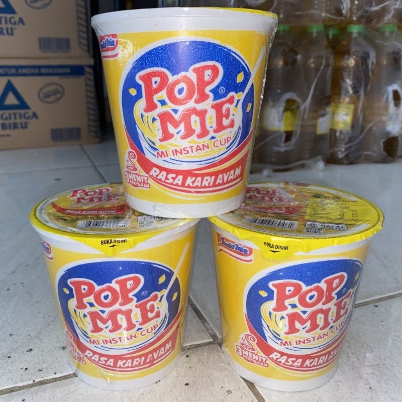 

POP MIE INSTAN CUP RASA KARI AYAM 75g (ISI 3 PCS)