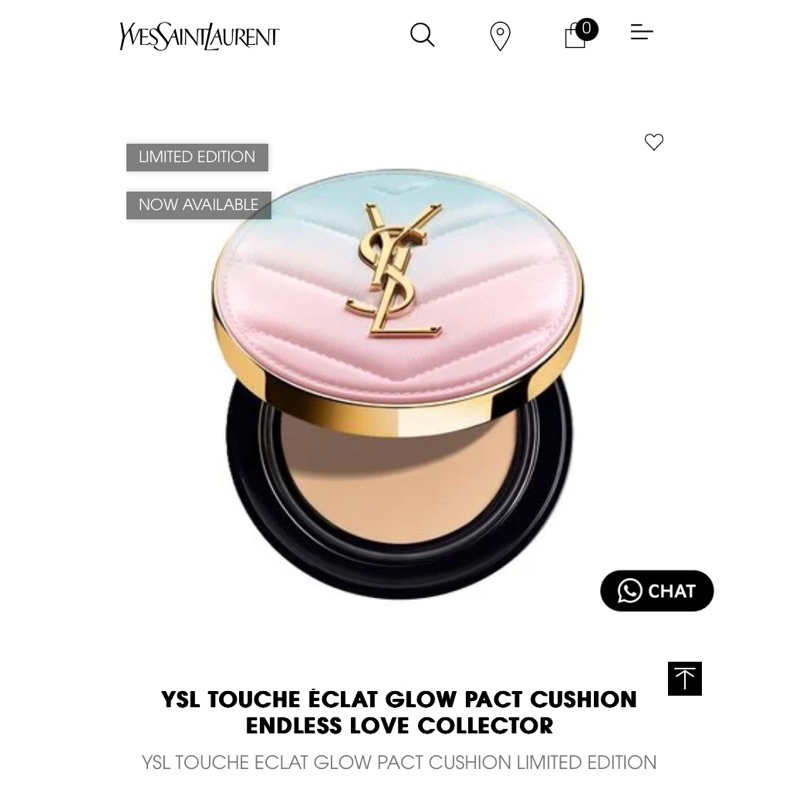YSL Touche eclat glow pact love endless, ysl cushion Valentine Edition