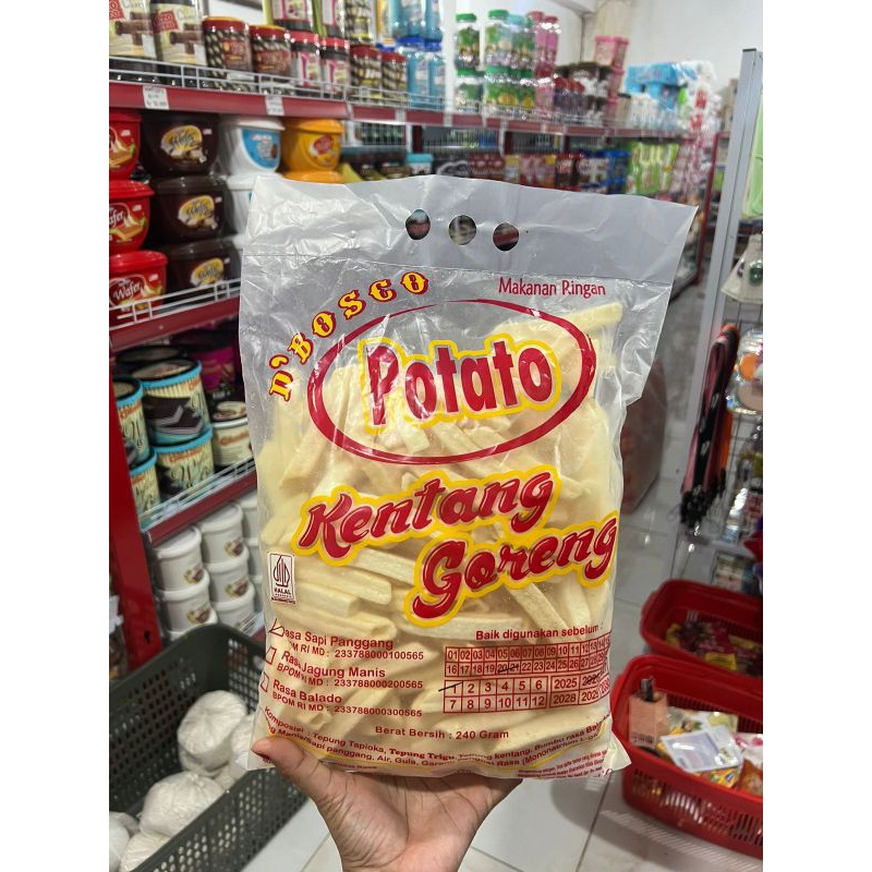 

pitato Snack kentang goreng potato 250 gram