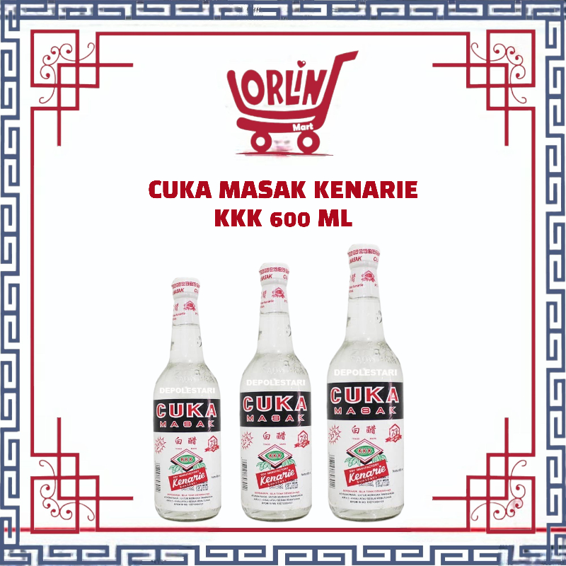 

CUKA MASAK KENARIE 600ML / CUKA MASAK KKK / CUKA MASAK / CUKA MASAK BOTOL KACA