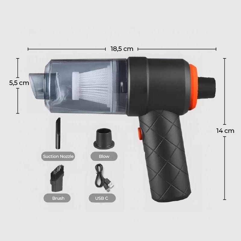 Vacuum Cleaner Portable Mini USB 2In 1 Penghisap Debu Mobil Wireless Kasur Penyedot Debu Vakum Penye