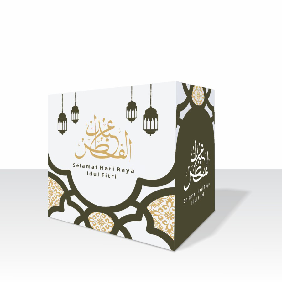 

( 5 pcs ) Dus Lebaran Box Kemasan Parcel Sembako Kotak Hampers Idul Fitri 40x30x34 cm
