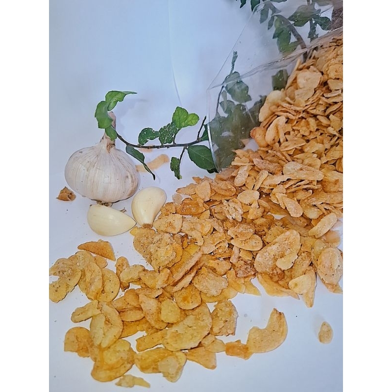 BAWANG PUTIH 1 KG, Bawang putih Goreng Kemasan 1000g