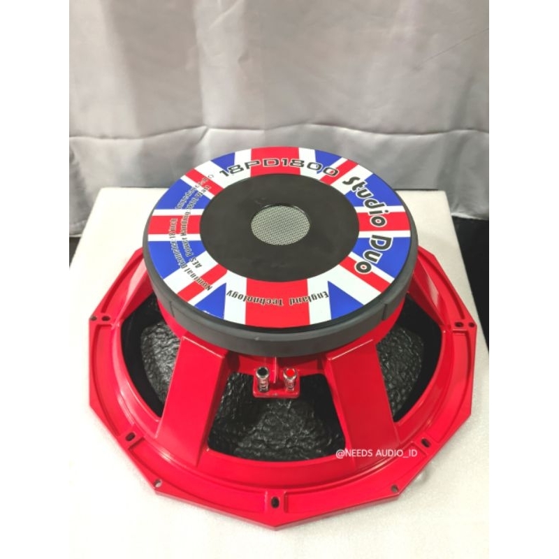 speaker 18 inch 18PD1800  STUDIO DUO ENGLAND MERAH