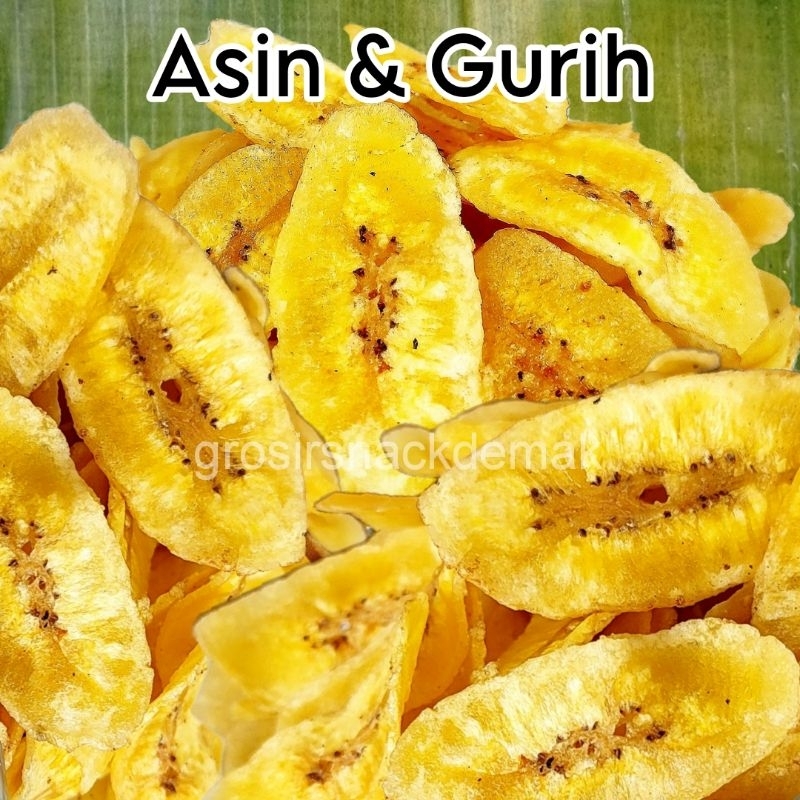 

Keripik Pisang Asin Gurih 1KG Kripik Renyah