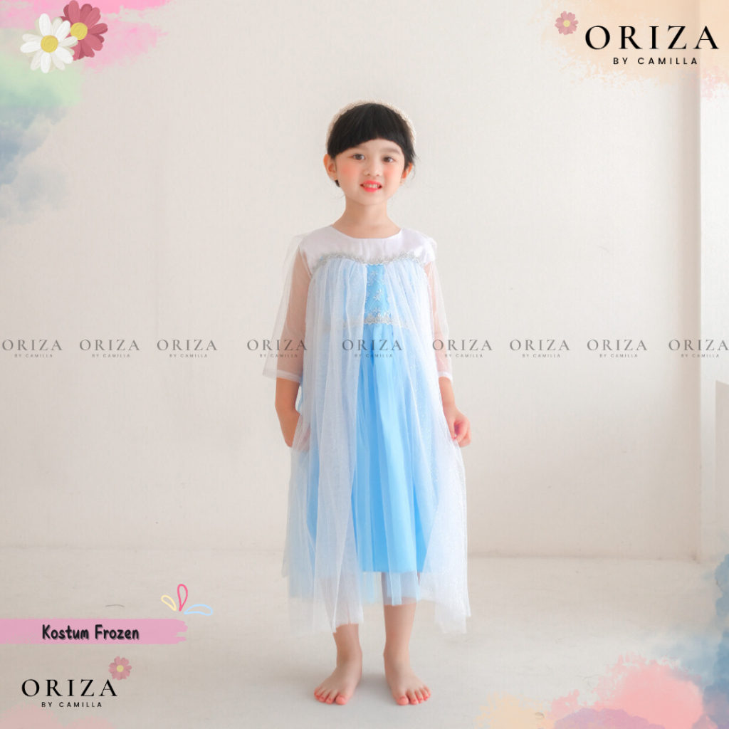 Baju Frozen Anak/Dress Frozen/Flip Elsa Frozen
