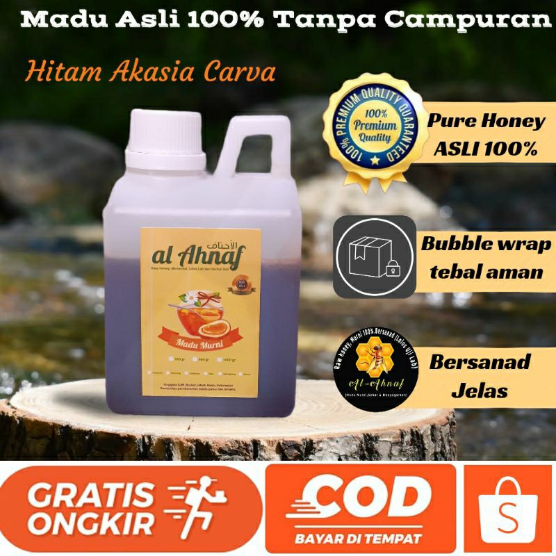 

Madu Asli 100% Tanpa Campuran - Madu Hitam Murni Raw Honey Akasia Carva