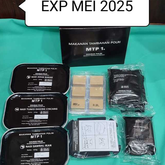 

Makanan Tambahan Ransum MTP Makanan Awet Kenyang Original Camping Outdoor