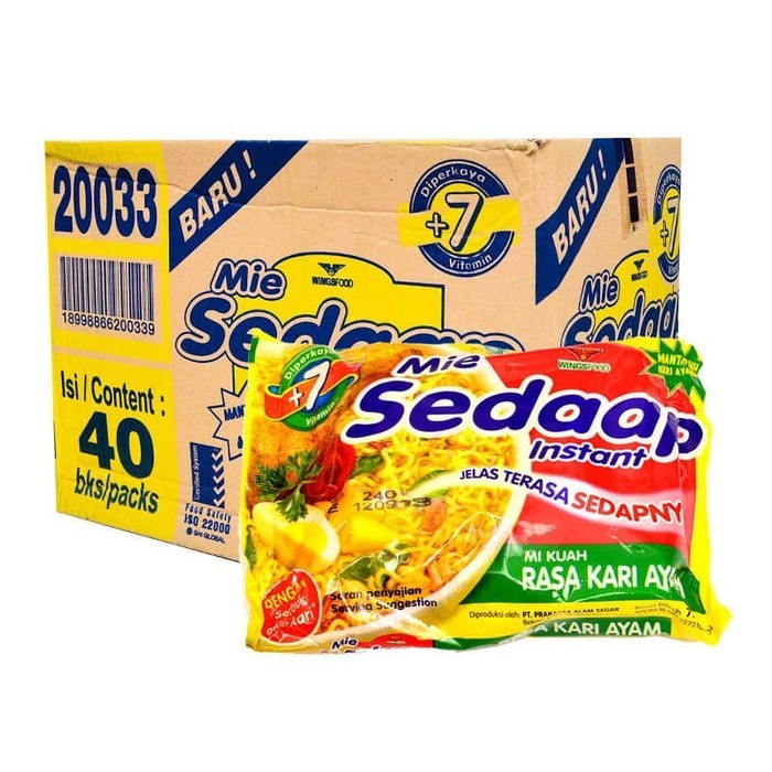 

Sedaap Mie Instan Kari Ayam 75 gr (1 Karton isi 40 pcs)