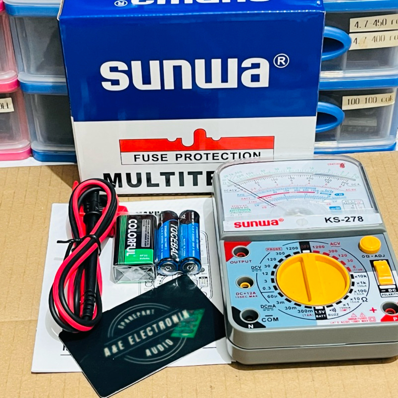 Multitester Analog SUNWA KS-278 Multitester Original Sunwa