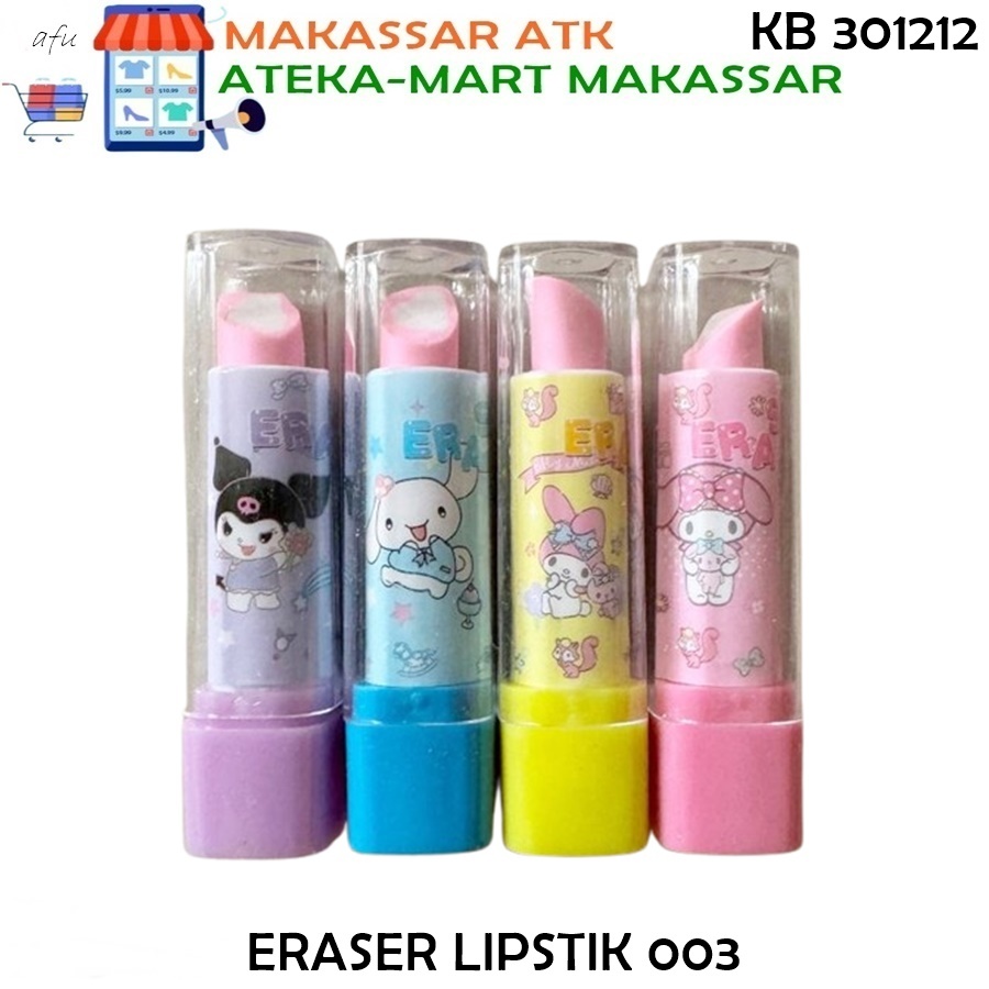 

[PCS] SANRIO ERASER LIPSTIK 003 PENGHAPUS LUCU