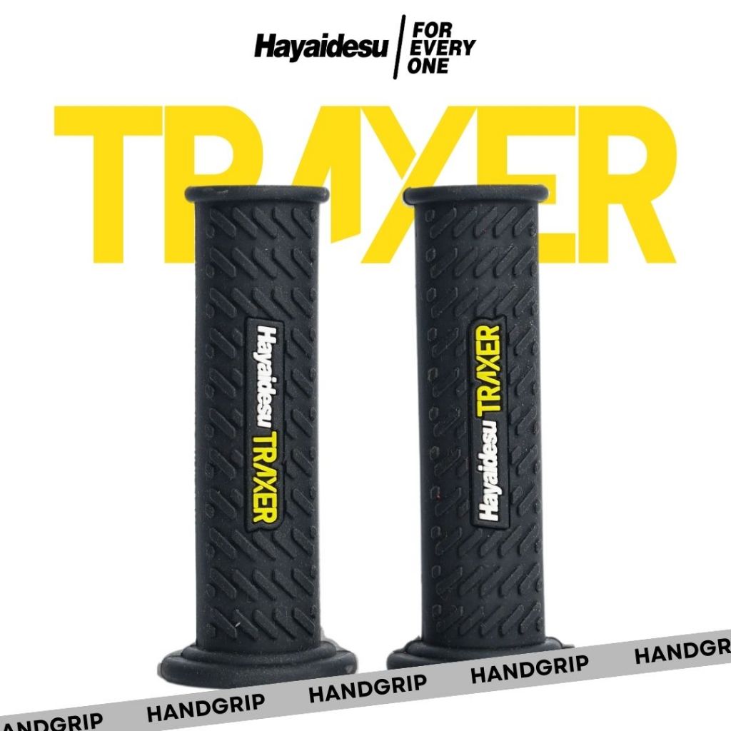 Handgrip Traxer - Hand Grip Stang Motor Trail & Supermoto Universal Hayaidesu (Ujung Tertutup)