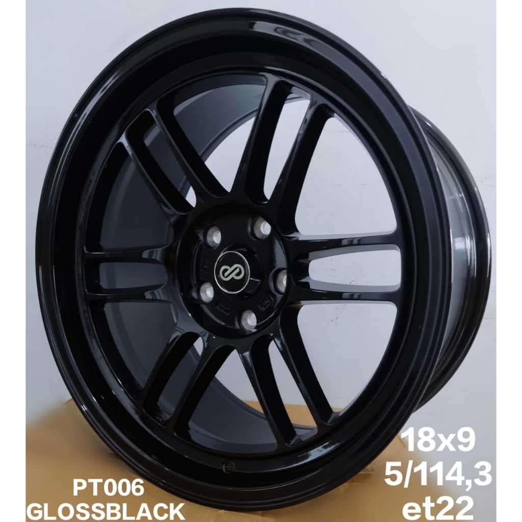 VELG RACING MOBIL MURAH RING 18 ENKEI RPF 01 R18X9 5X114,3 ET22 GLOSS BLACK