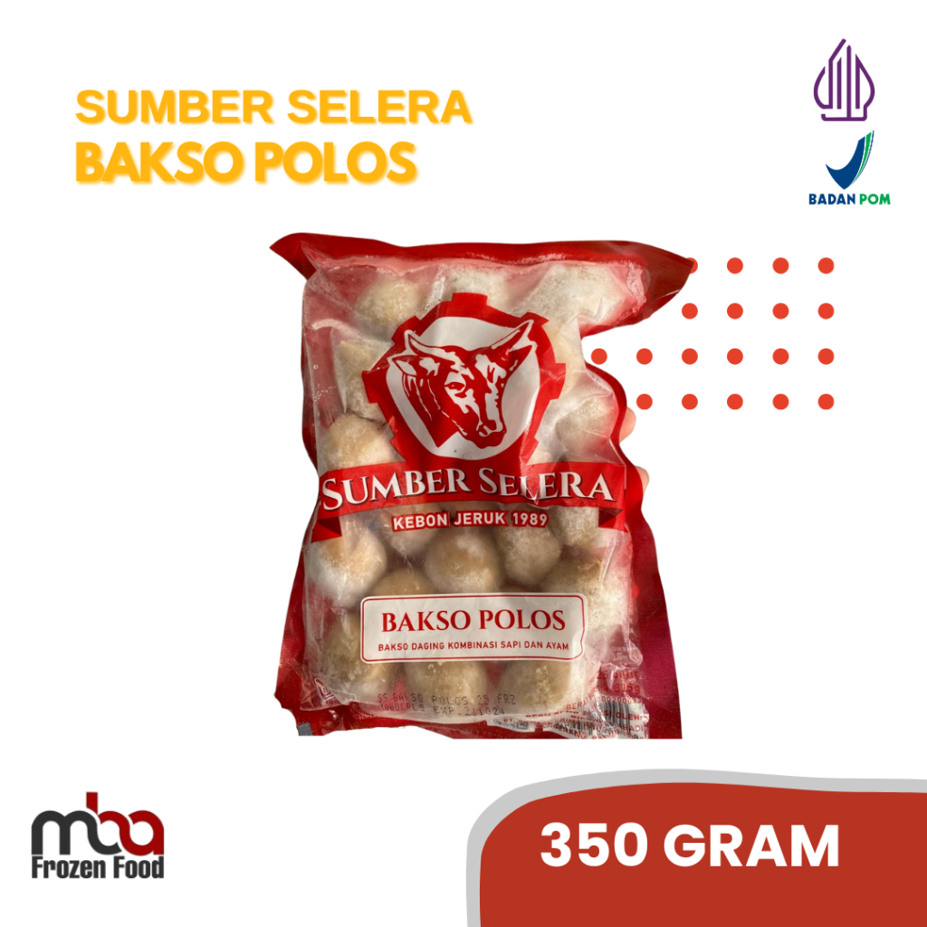 

Sumber Selera Bakso Sapi Polos 350 gram (25pcs) /Bakso /Baksosapi /Pentol /Dagingsapi /Daging /Baso /Frozenfood /Sapi /Meatball