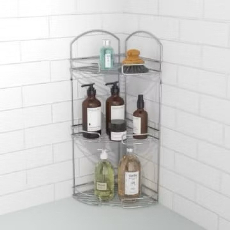 Stora Rak Sudut Kamar Mandi 3 Tingkat/ Rak Sabun Sudut Siku 3 Tingkat  100% Original