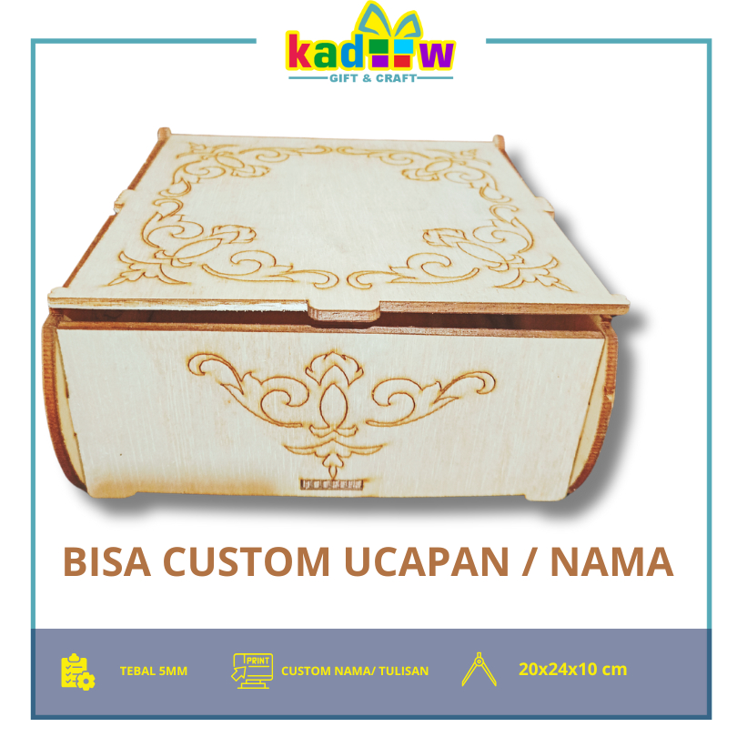 

Box Seserahan / Box Hampers / kotak penyimpanan / box kayu custom