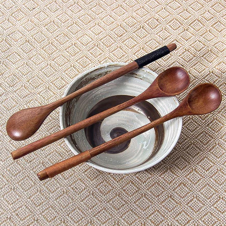 MDLBake sendok kayu panjang 20cm / sendok kayu korea / sendok kayu jepang / sendok kayu madu / sendo