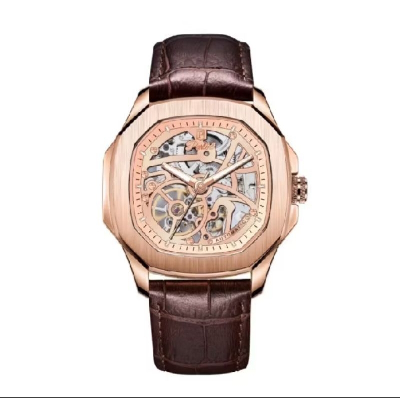 Jam Tangan rolex rose gold kulit asli penampilan mewah