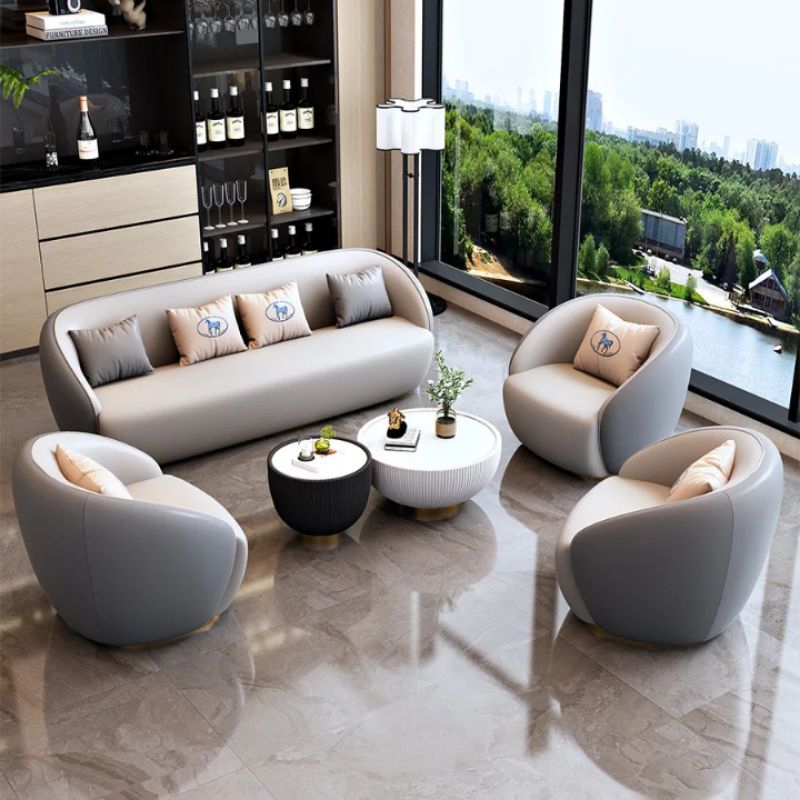 Set sofa kerang 3/1/1/1 modern ruang tamu